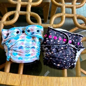 Two Goodmama One-Size All In One.. AIO fitted cloth diapers